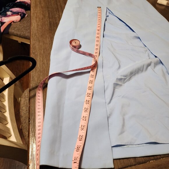 Amanda Uprichard Marbella Maxi Dress NWT Blue Large Tear at back vent - Picture 8 of 14